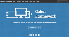 Desktop Screenshot of galenframework.com