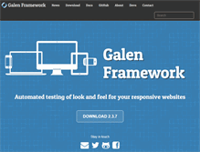 Tablet Screenshot of galenframework.com